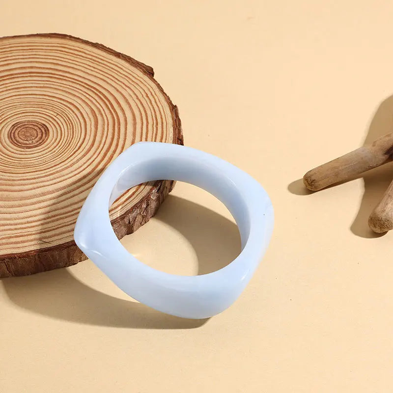 Coloful Irregular Acrylic Resin Bangles